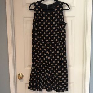 RN Studio Black/taupe polka dot dress